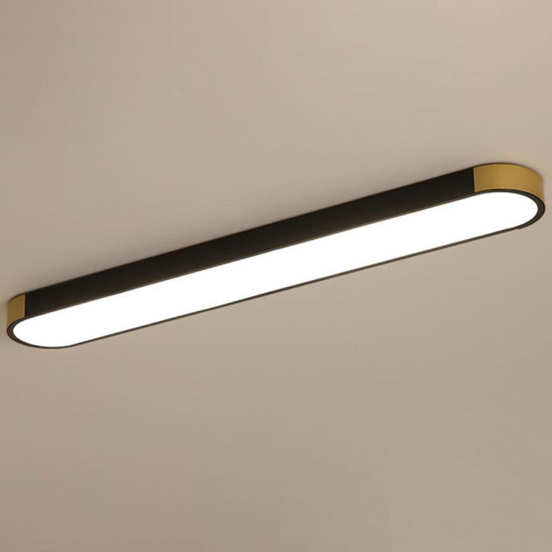 ضوء سقف مثبت بتصميم حديث بسيط على شكل حلقة مستطيلة LED 