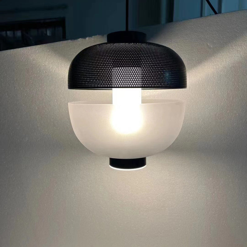 ضوء قلادة LED الإبداعي الزجاجي الحديث النوردي المتجمد 