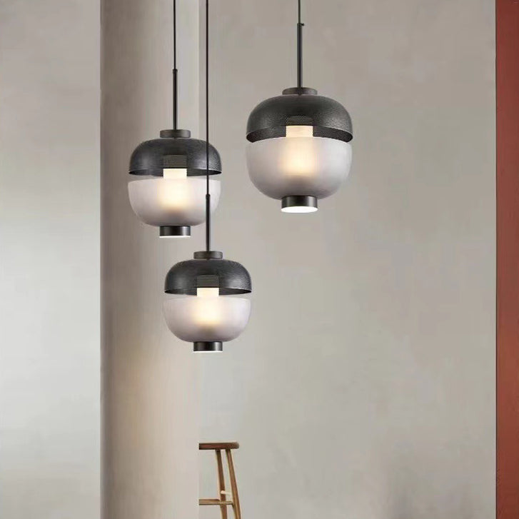 Modern Nordic Frosted Glass Creative LED Pendant Light