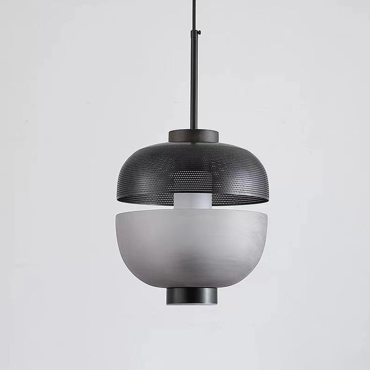 Lustre LED créatif en verre givré nordique moderne 