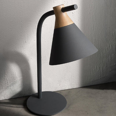 Minimalist Macaron Metal Bell Shade 1-Light Table Lamp