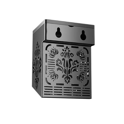 Solar Garden LED Hollow Square Outdoor Fence Wall Sconce Lamp