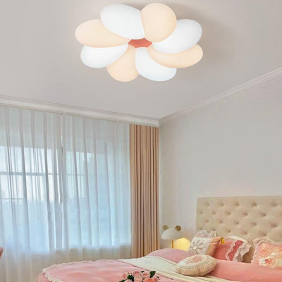 Nordic Creative Colorful Flower LED Flush Mount Ceiling Light