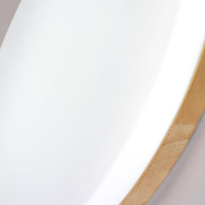Modern Acrylic Shade Round Log LED Flush Mount Light