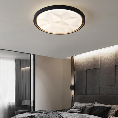 Modern Acrylic Star Pattern LED Round Flush Mount Light