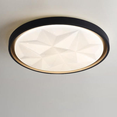 Modern Acrylic Star Pattern LED Round Flush Mount Light