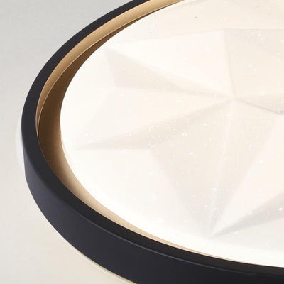 Modern Acrylic Star Pattern LED Round Flush Mount Light