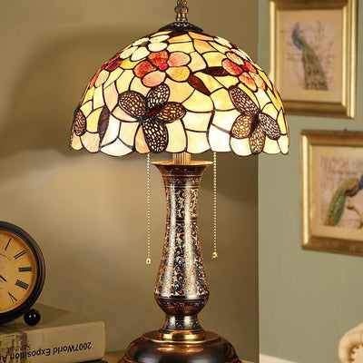 Tiffany European Shell Pattern 2-Light Table Lamp