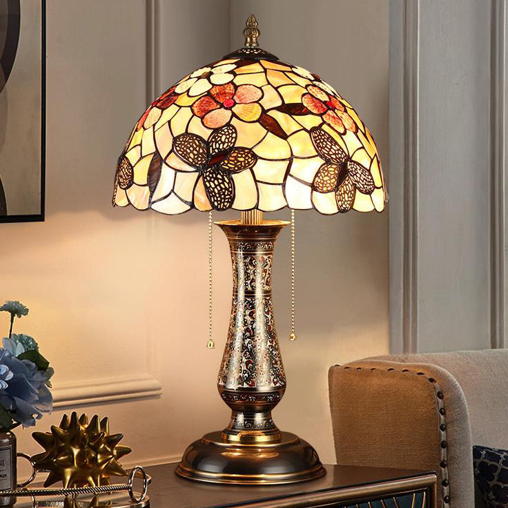 Tiffany European Shell Pattern 2-Light Table Lamp
