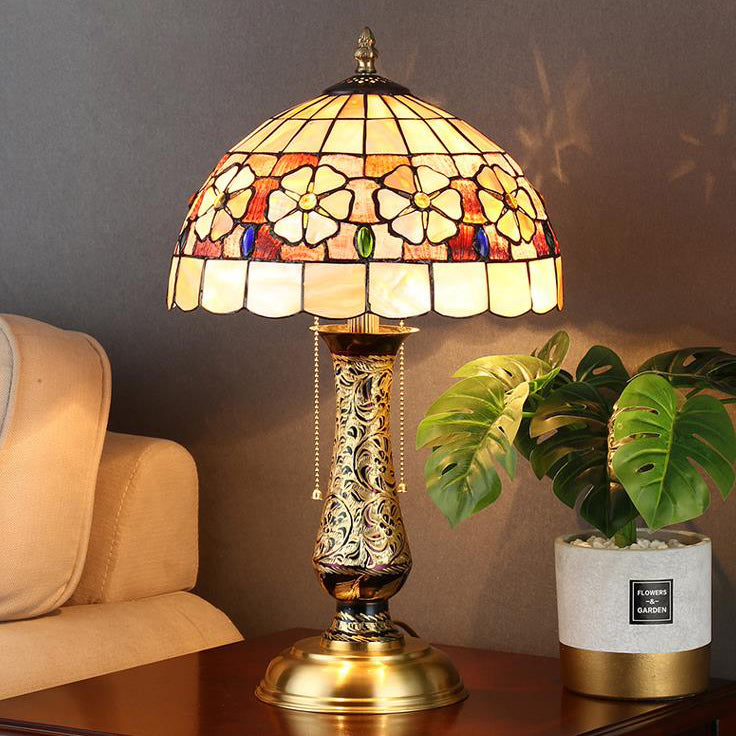 Tiffany European Shell Pattern 2-Light Table Lamp