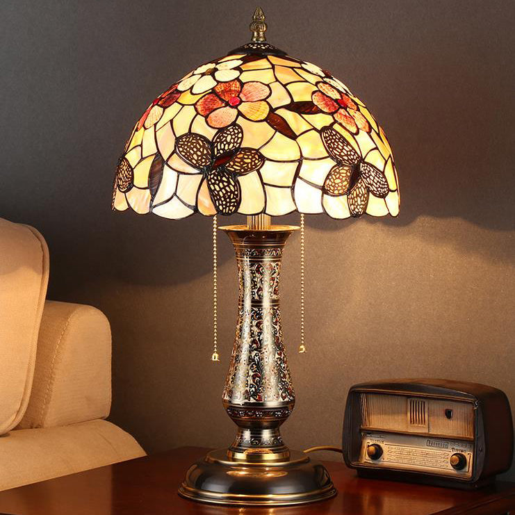 Tiffany European Shell Pattern 2-Light Table Lamp