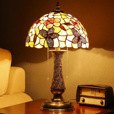 Tiffany European Shell Pattern 2-Light Table Lamp