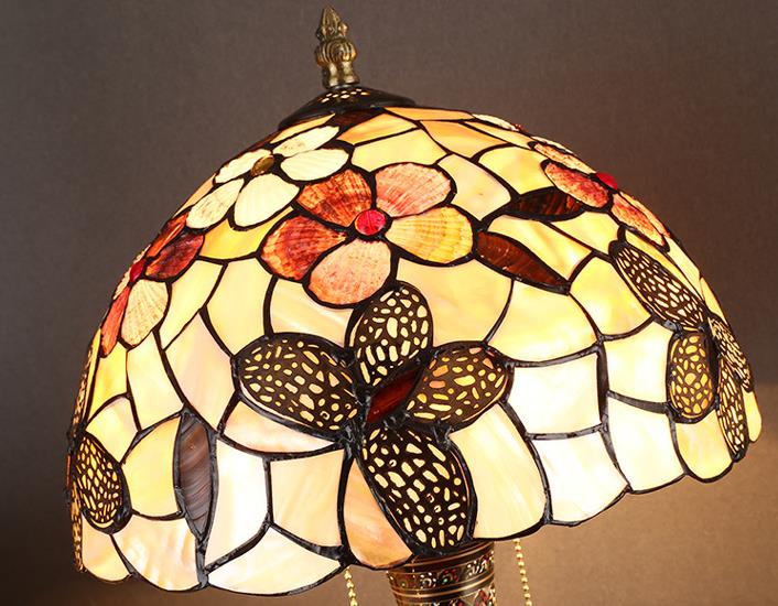 Tiffany European Shell Pattern 2-Light Tischlampe 