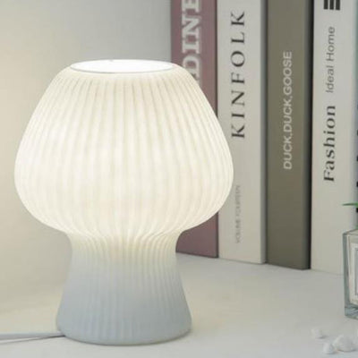 Modern Glass Vintage Tulip Design LED Night Light Table Lamp