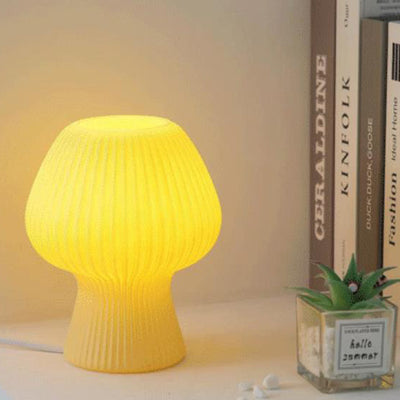 Modern Glass Vintage Tulip Design LED Night Light Table Lamp