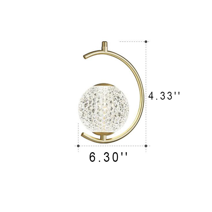 Moderne runde LED-Pendelleuchte mit runder Kugel aus Acryl 