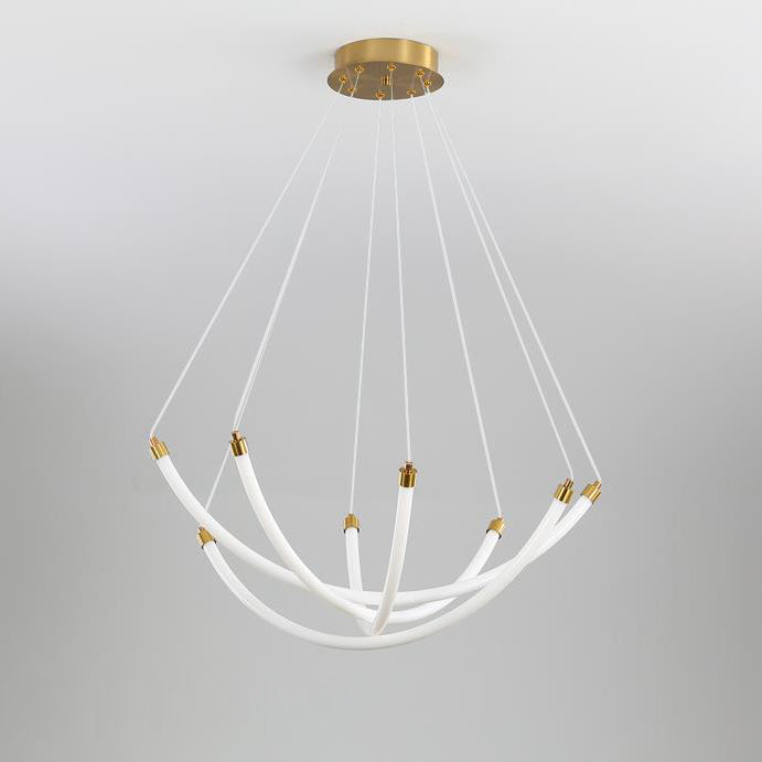 Nordic Creative Arc Line  Luminous LED Chandelier