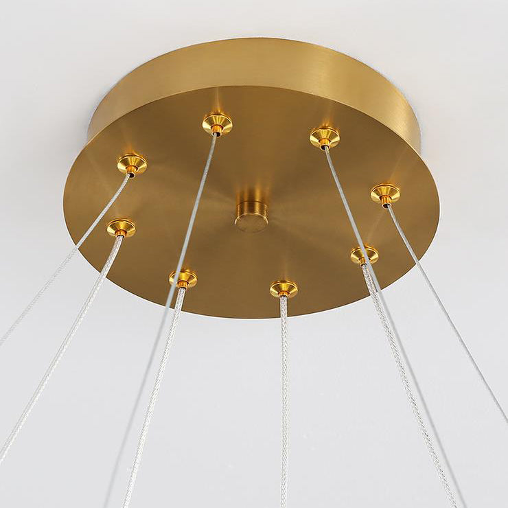 Nordic Creative Arc Line  Luminous LED Chandelier