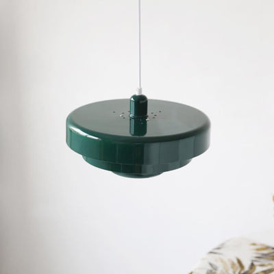 Nordic Vintage mehrschichtige runde Metall-Pendelleuchte mit 1 Licht 