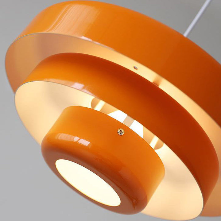 Nordic Vintage Multi-Layered Round Metal 1-Light Pendant Nordic Vintage Multi-Layered Round Metal 1-Light Pendant