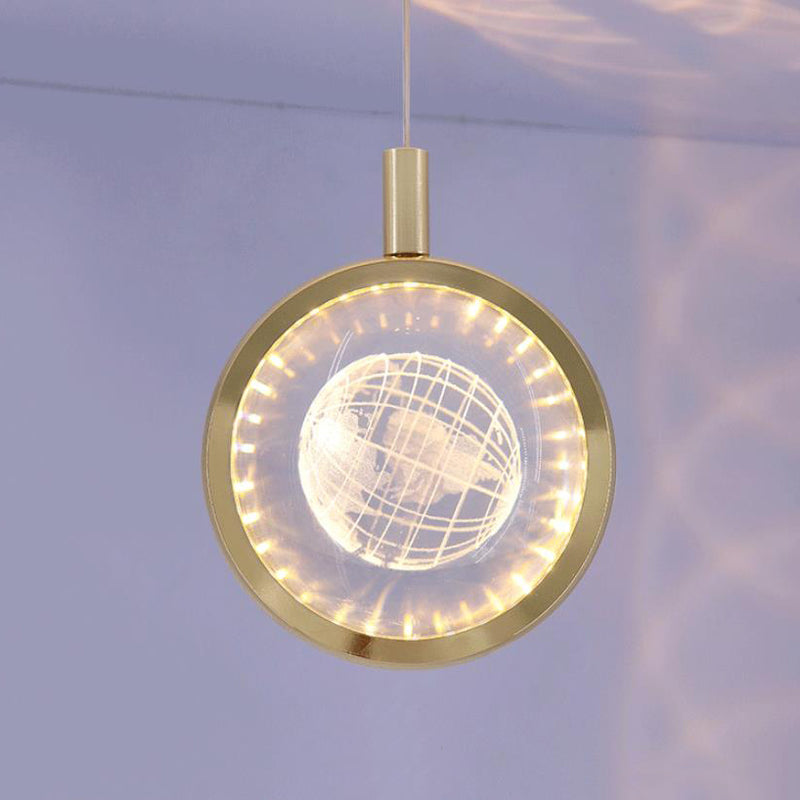 Creative Three-dimensional Crystal Ball Multi-style LED Pendant Light