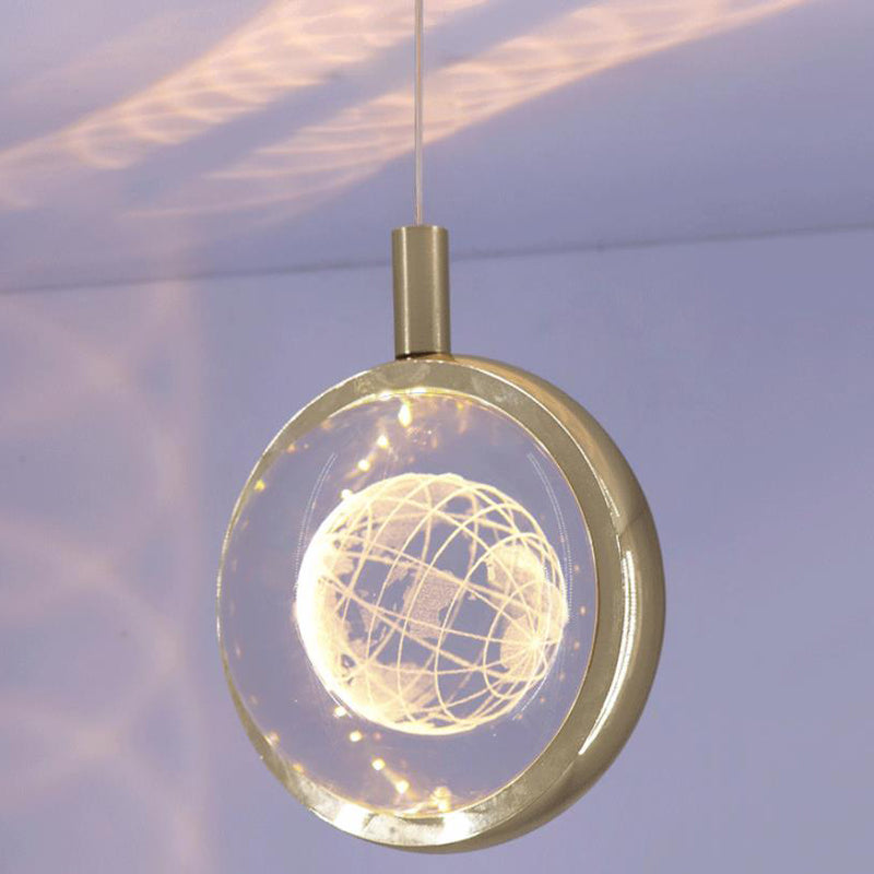 Creative Three-dimensional Crystal Ball Multi-style LED Pendant Light