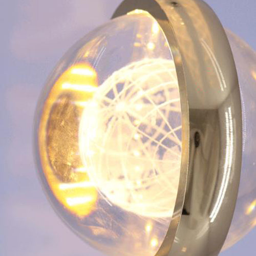 Lampe suspendue LED multi-styles en boule de cristal tridimensionnelle créative 