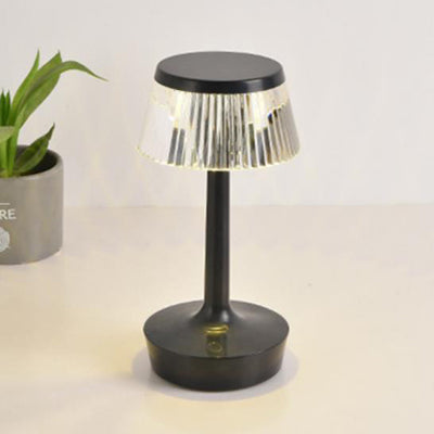 مصباح طاولة ليلي LED على شكل فطر كريستالي مبتكر 