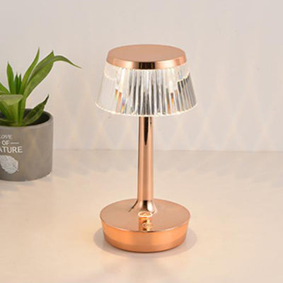 مصباح طاولة ليلي LED على شكل فطر كريستالي مبتكر 