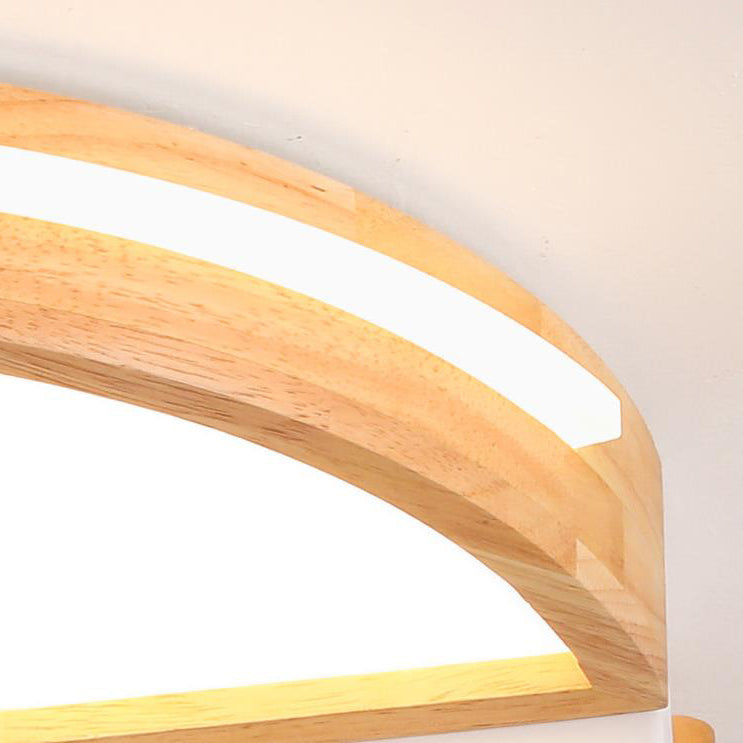 Diseño de Molino de Viento Geométrico de Tronco Creativo Nórdico LED Montaje Empotrado 
