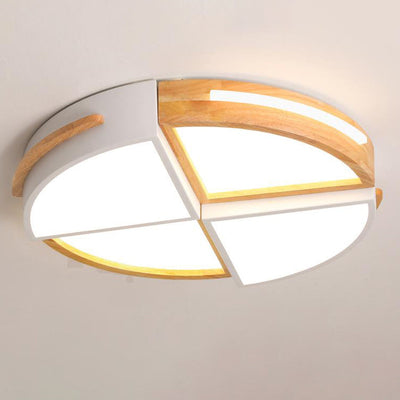 Diseño de Molino de Viento Geométrico de Tronco Creativo Nórdico LED Montaje Empotrado 
