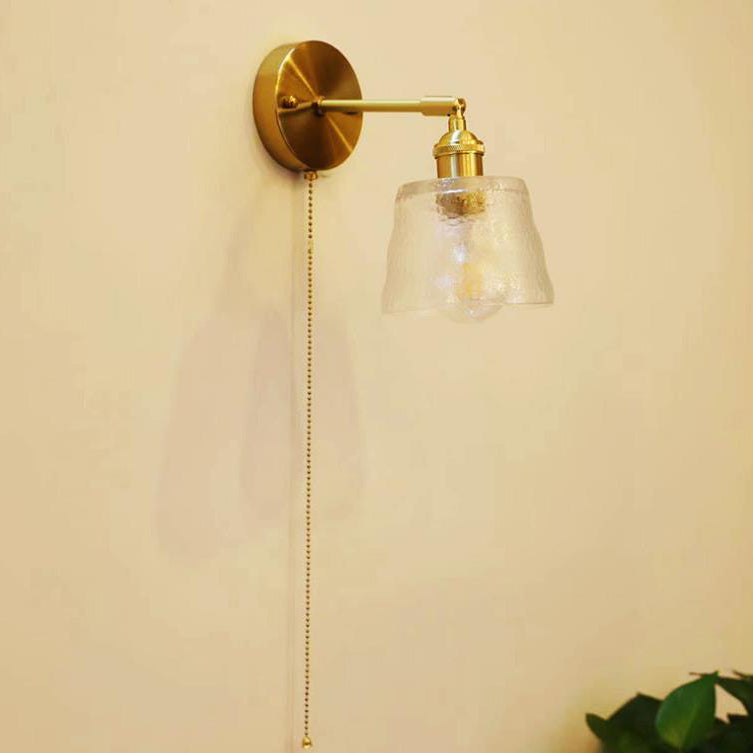Applique murale à 1 lumière avec fermeture éclair créative en verre moderne nordique 