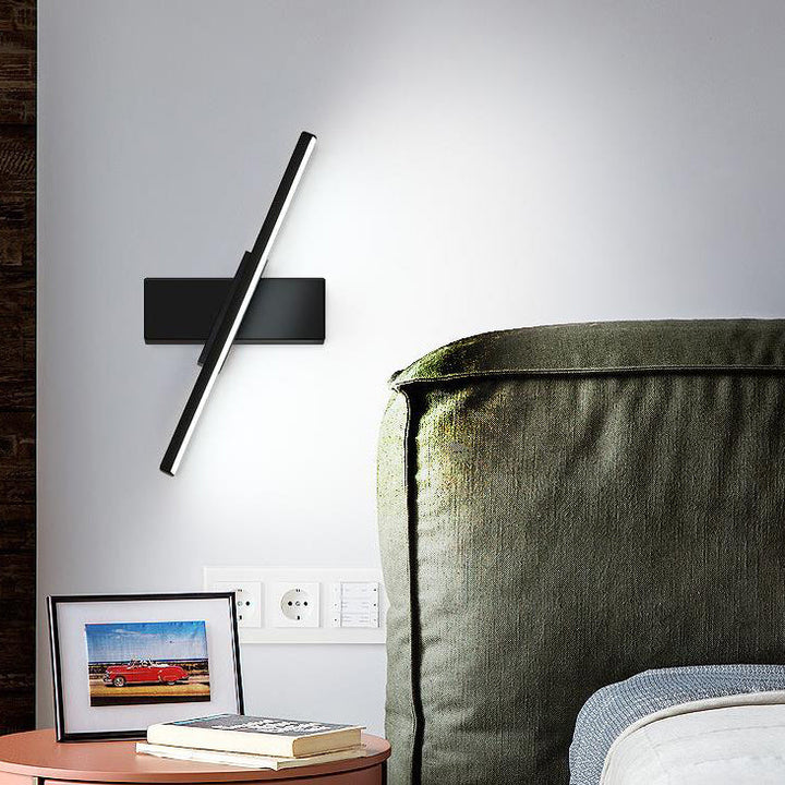 Industrielle Eisen-Nordic-Langbalken-Design-Drehbare LED-Wandleuchte 