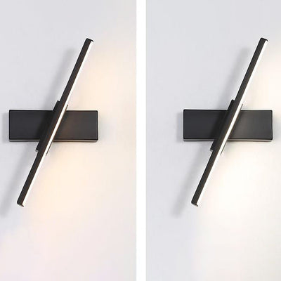 Industrial Iron Nordic Long Bar Design Rotatable LED Wall Sconce Lamp