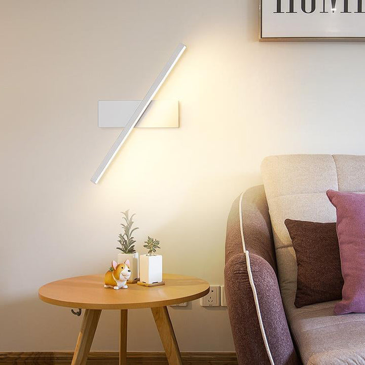 Industrielle Eisen-Nordic-Langbalken-Design-Drehbare LED-Wandleuchte 