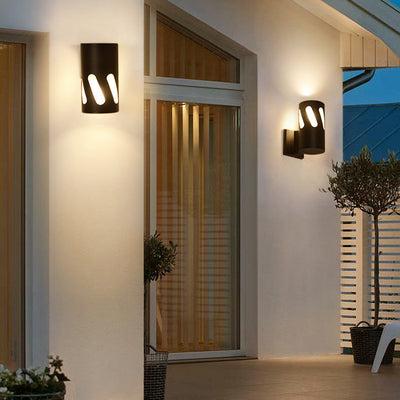 Outdoor Waterproof European Style Aluminum 1/2-Light Outdoor Wall Sconce Lamp
