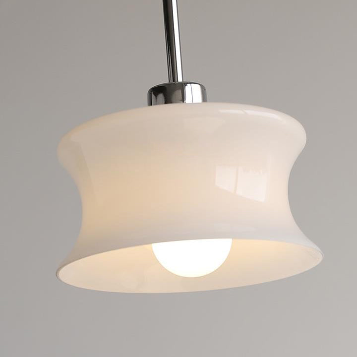 Französisches Vintage-Glas Kreative Form 1-flammige Pendelleuchte 