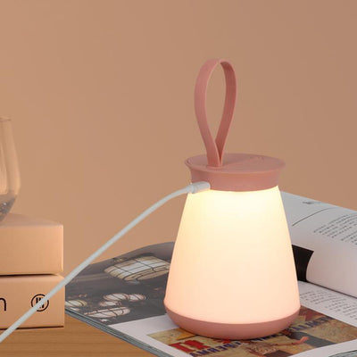 مصباح طاولة LED محمول من السيليكون الإبداعي 