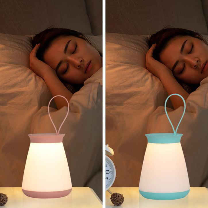 مصباح طاولة LED محمول من السيليكون الإبداعي 