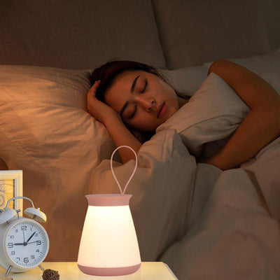 مصباح طاولة LED محمول من السيليكون الإبداعي 