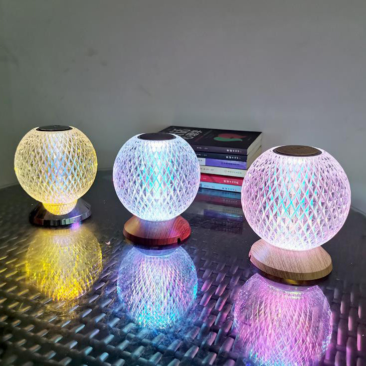 Lampe de table LED design lune acrylique créative 