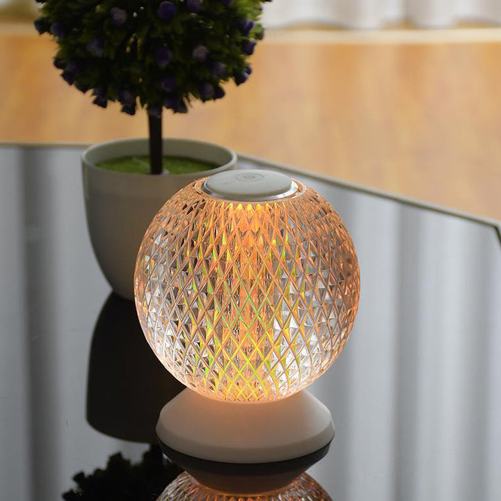 Lampe de table LED design lune acrylique créative 