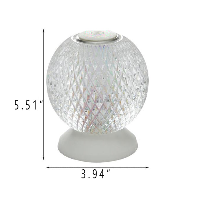Lampe de table LED design lune acrylique créative 