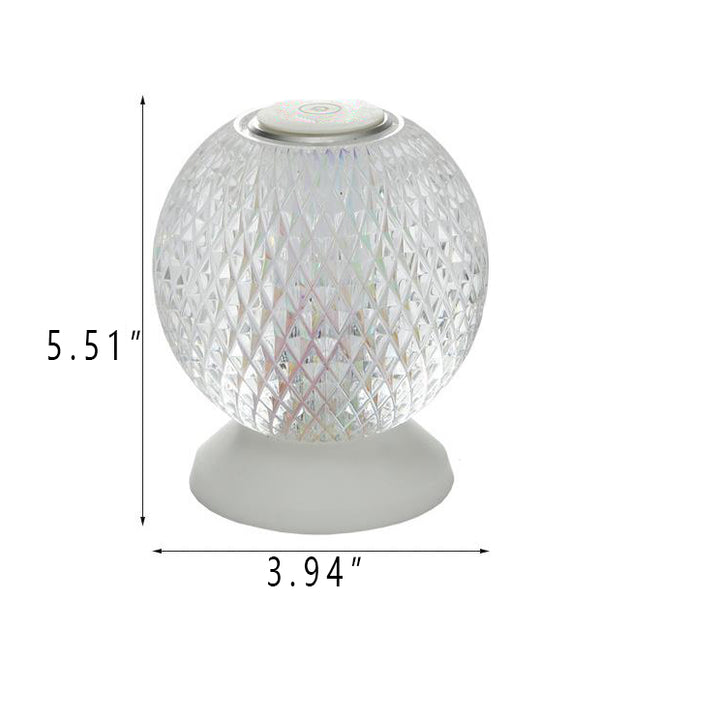 Lampe de table LED design lune acrylique créative 