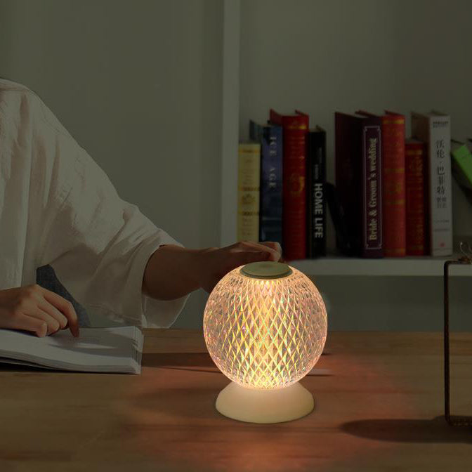 Lampe de table LED design lune acrylique créative 