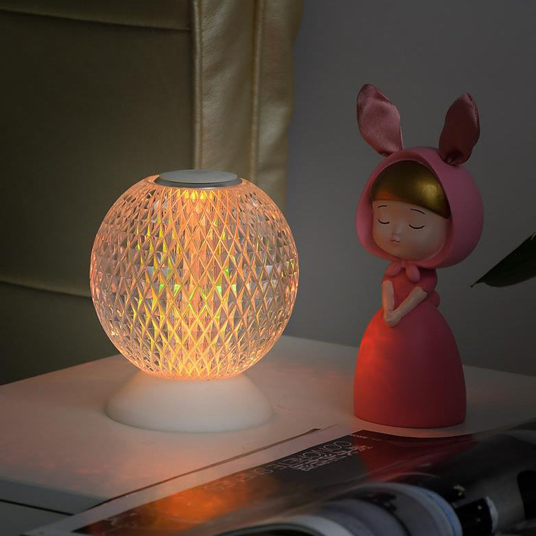 Lampe de table LED design lune acrylique créative 