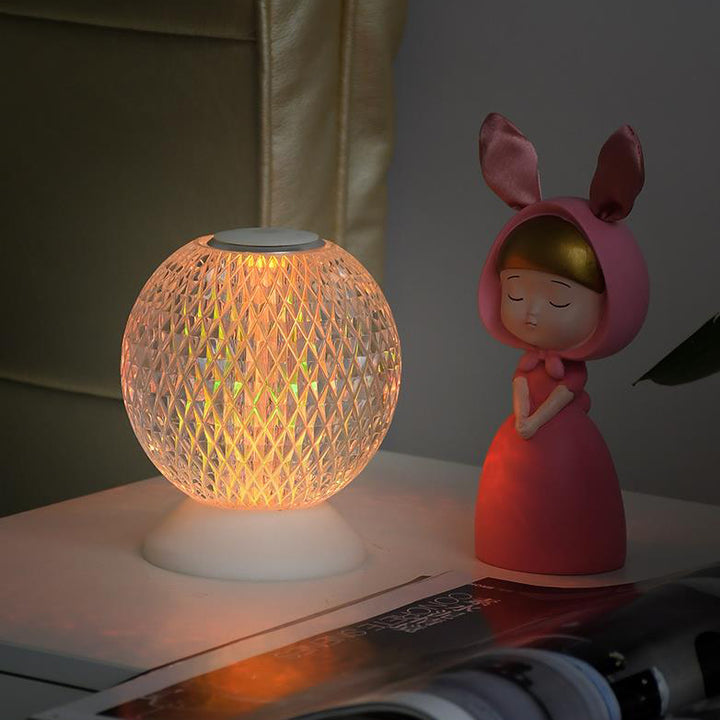 Lampe de table LED design lune acrylique créative 