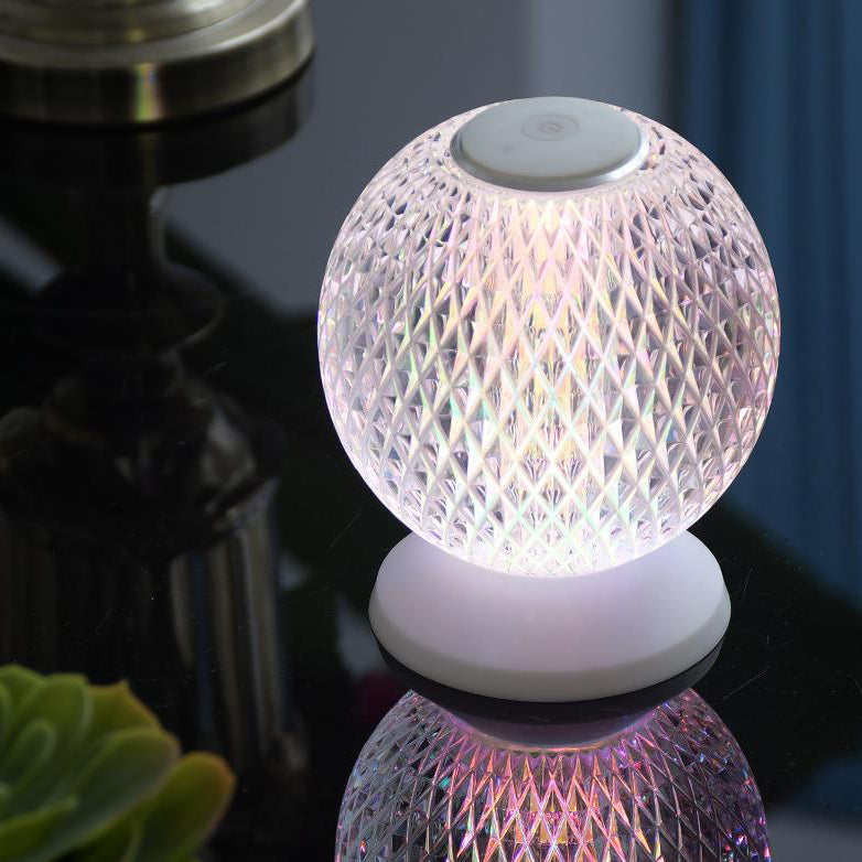 Lampe de table LED design lune acrylique créative 