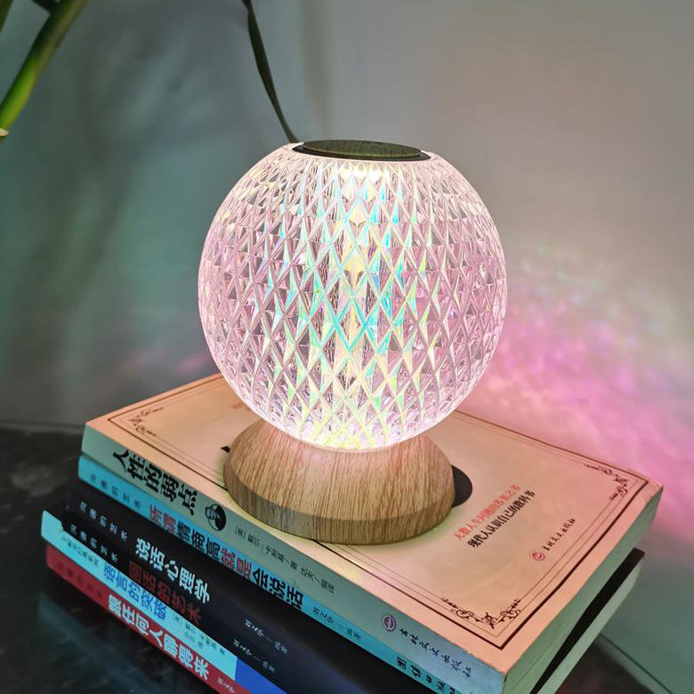 Lampe de table LED design lune acrylique créative 