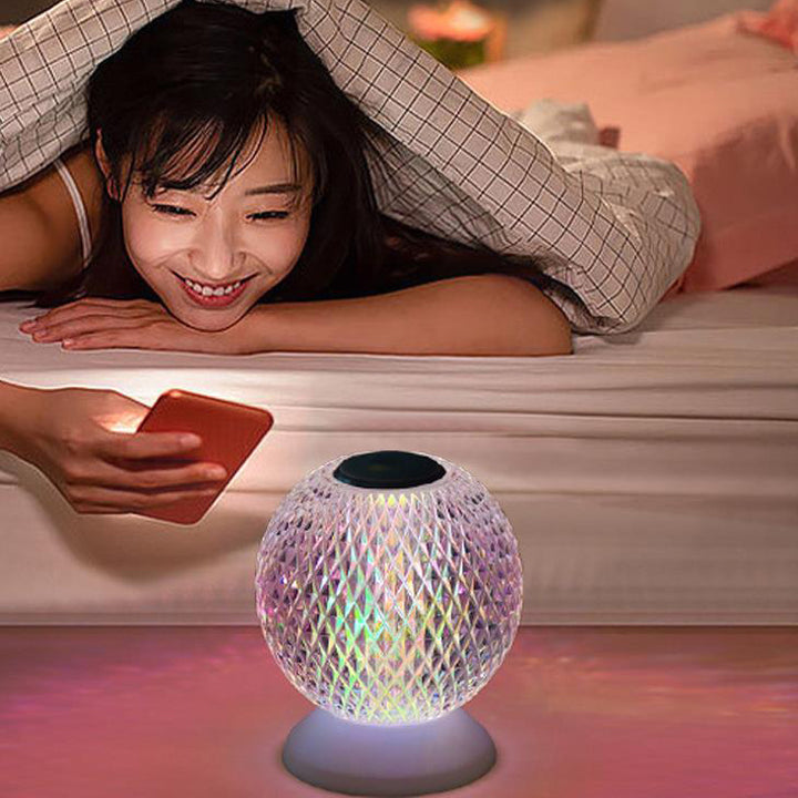 Lampe de table LED design lune acrylique créative 